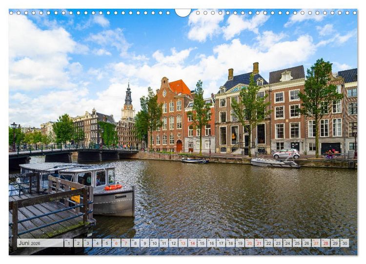 Produktbild: Amsterdam - Hauptstadt der Niederlande (Wandkalender 2026 DIN A3 quer), CALVENDO Monatskalender