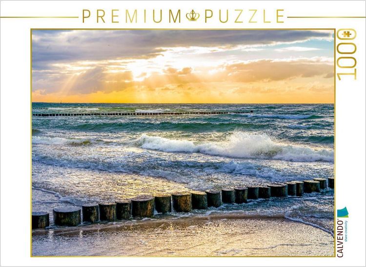 Produktbild: CALVENDO Puzzle Strandansicht Zingst | 1000 Teile Lege-Gr&ouml;&szlig;e 64x48cm Foto-Puzzle f&uuml;r gl&uuml;ckliche Stunden