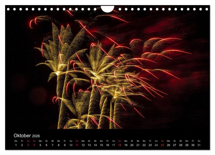 Produktbild: Das Feuerwerk (Wandkalender 2026 DIN A4 quer), CALVENDO Monatskalender