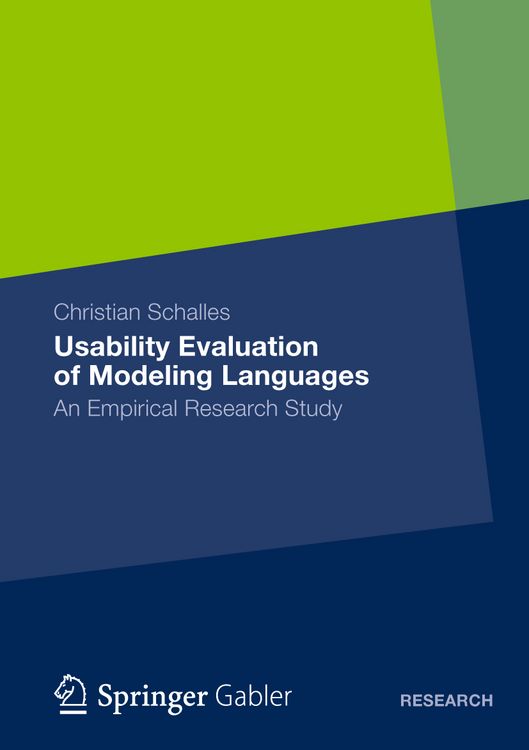 Produktbild: Usability Evaluation of Modeling Languages