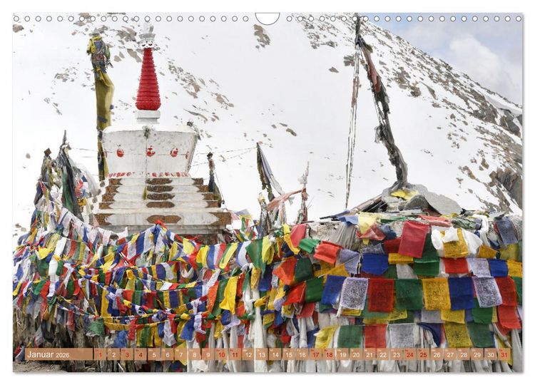 Produktbild: Tsch&ouml;rten, Architektur des Himalaya (Wandkalender 2026 DIN A3 quer), CALVENDO Monatskalender