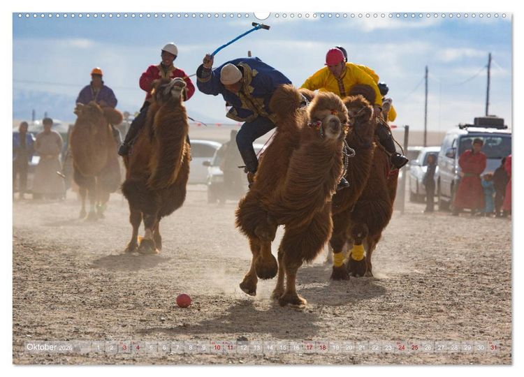 Produktbild: Mongolei - imposantes Land (hochwertiger Premium Wandkalender 2026 DIN A2 quer), Kunstdruck in Hochglanz