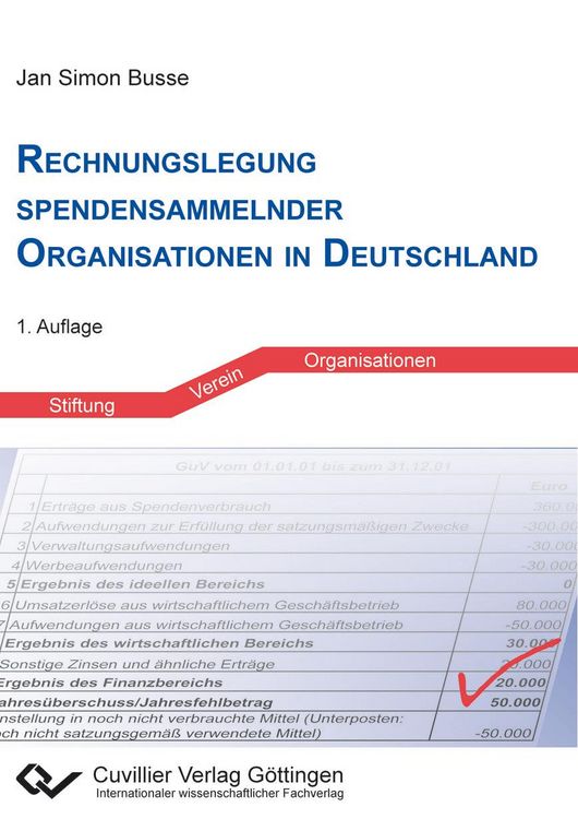 Produktbild: Rechnungslegung spendensammelnder Organisationen in Deutschland