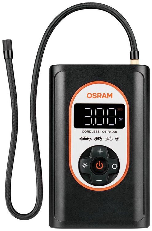 Produktbild: Osram Automotive OTIR4000 Kompressor TYREinflate 4000 8.3 bar Aufbewahrungs-Box/-Tasche, Automatische Abschaltung, mit