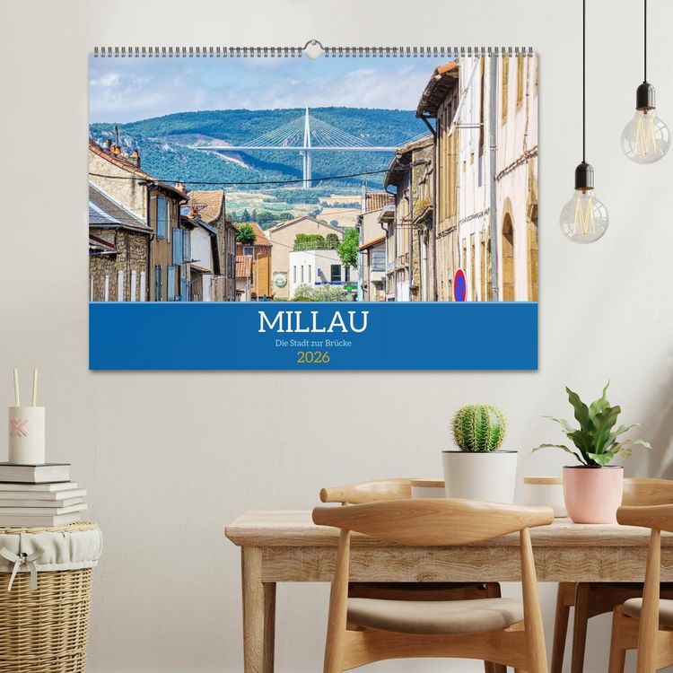 Produktbild: Millau - Die Stadt zur Br&uuml;cke (Wandkalender 2026 DIN A2 quer), CALVENDO Monatskalender