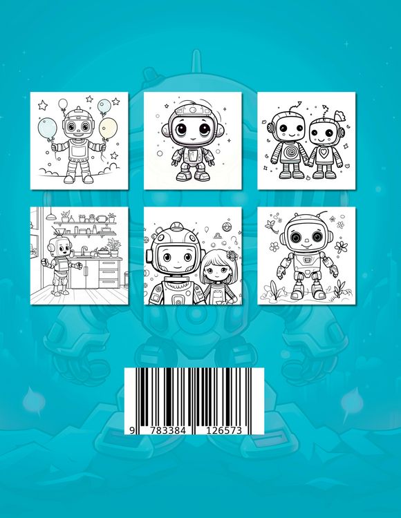 Produktbild: Roboter Malbuch