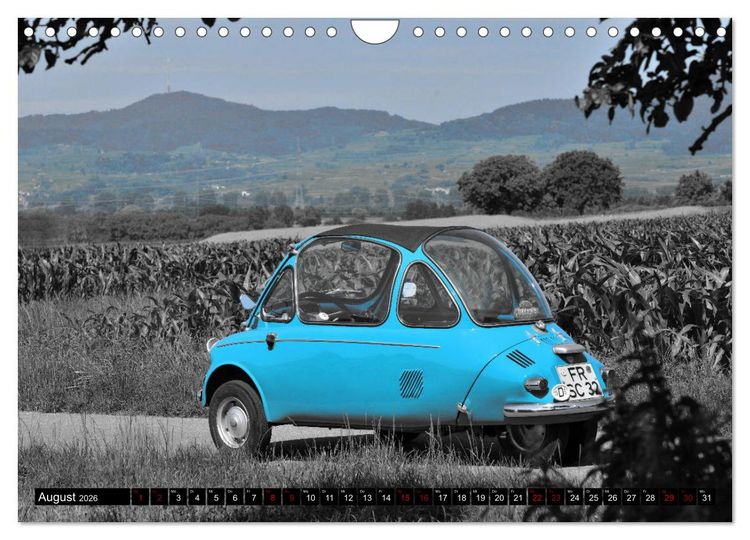 Produktbild: Historische Kleinwagen Made in Germany ART GALERIE (Wandkalender 2026 DIN A4 quer), CALVENDO Monatskalender