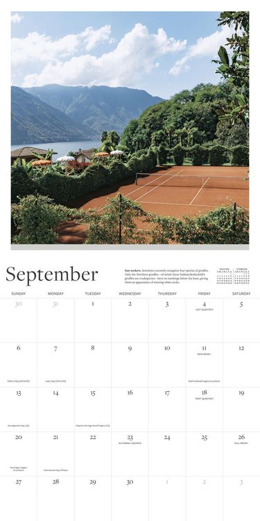 Produktbild: The Tennis Court Wall Calendar 2026