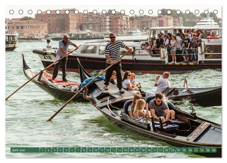 Produktbild: Venedig - Traum in der Lagune (Tischkalender 2026 DIN A5 quer), CALVENDO Monatskalender