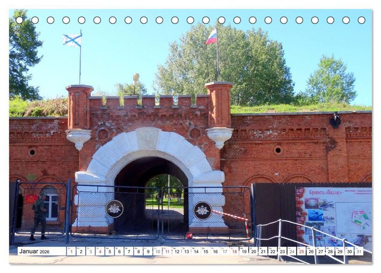 Produktbild: Pillau - Baltijsk. Russlands Tor zur Welt (Tischkalender 2026 DIN A5 quer), CALVENDO Monatskalender