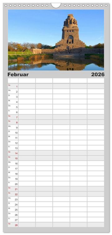 Produktbild: Familienplaner 2026 - Reise durch Leipzig mit 5 Spalten (Wandkalender, 21 x 45 cm) CALVENDO