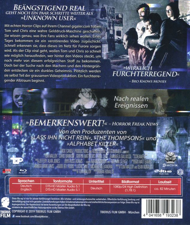 Produktbild: #SCREAMERS - H&ouml;rst du den Schrei, ist es zu sp&auml;t