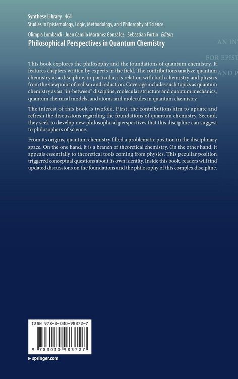 Produktbild: Philosophical Perspectives in Quantum Chemistry