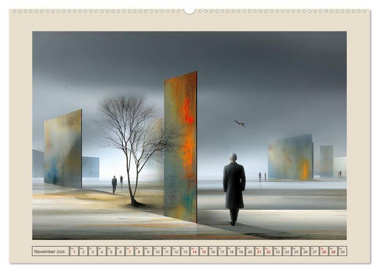 Produktbild: Die Logik des Unwirklichen (Wandkalender 2026 DIN A2 quer), CALVENDO Monatskalender