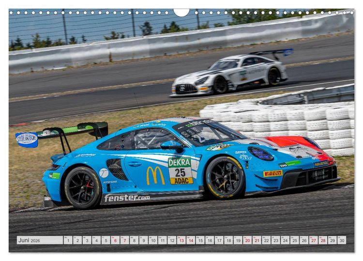 Produktbild: Super Sportwagen aus Zuffenhausen beim GT MASTERS (Wandkalender 2026 DIN A3 quer), CALVENDO Monatskalender