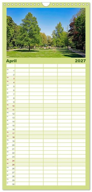 Produktbild: Familienplaner 2027 - So sch&ouml;n ist Pforzheim mit 5 Spalten (Wandkalender, 21 x 45 cm) CALVENDO