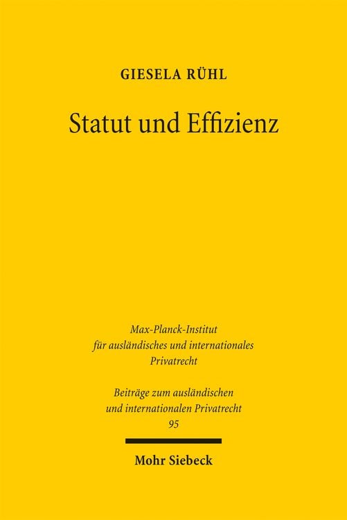 Produktbild: Statut und Effizienz