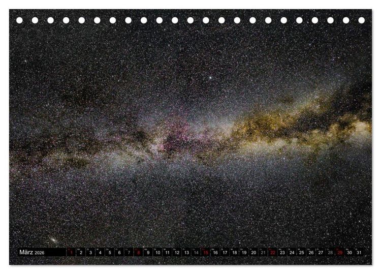Produktbild: Wunder der Milchstra&szlig;e (Tischkalender 2026 DIN A5 quer), CALVENDO Monatskalender