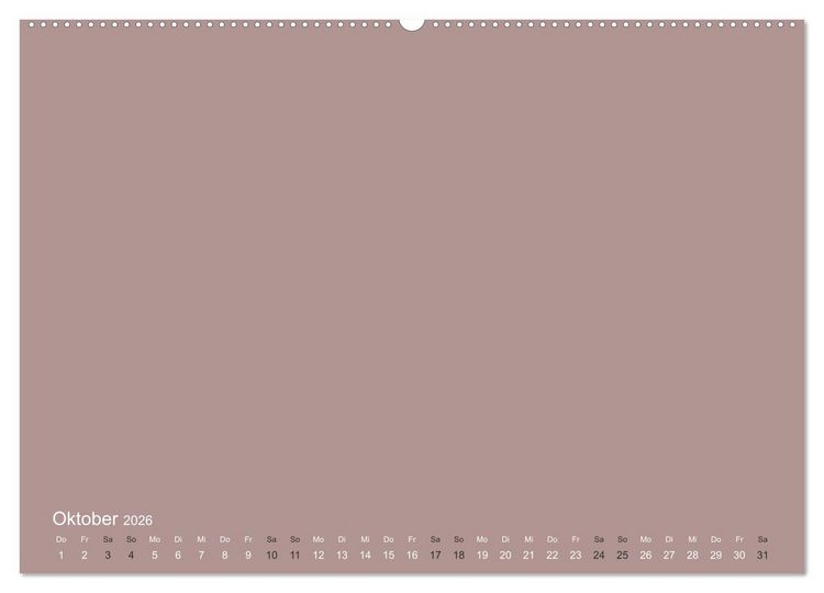 Produktbild: DIY Bastel-Kalender -Erdige Pastell Farben- Zum Selbstgestalten (Wandkalender 2026 DIN A2 quer), CALVENDO Monatskalender