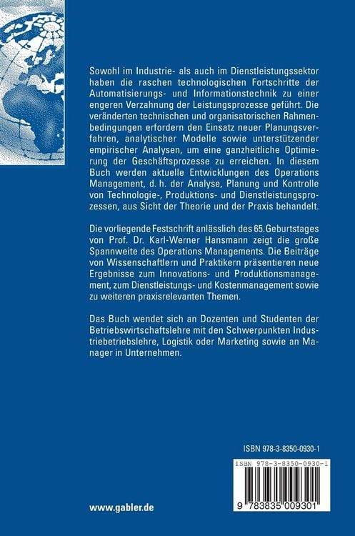 Produktbild: Operations Management in Theorie und Praxis