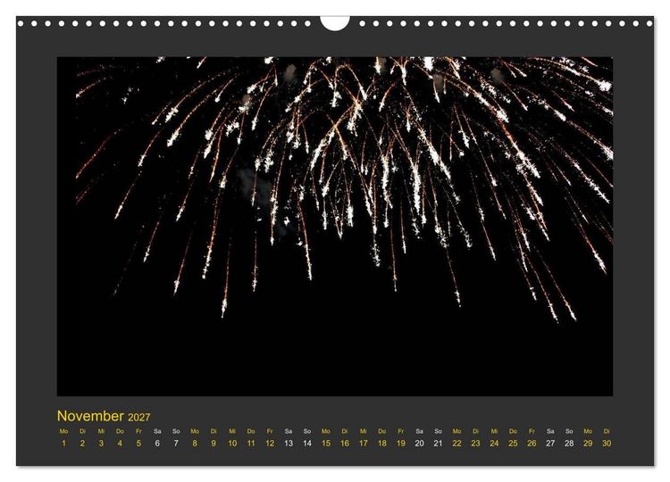 Produktbild: Feuerwerk - Explosives am Himmel (Wandkalender 2027 DIN A3 quer), CALVENDO Monatskalender