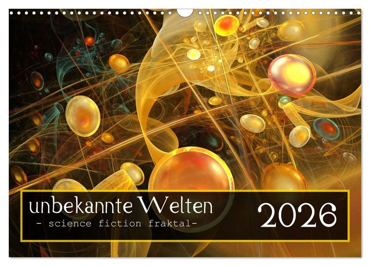 Produktbild: unbekannte Welten (Wandkalender 2026 DIN A3 quer), CALVENDO Monatskalender