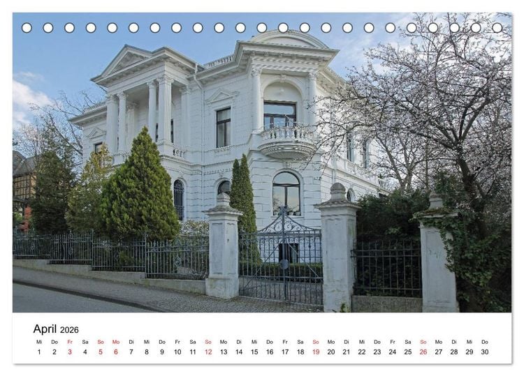 Produktbild: Wiesbaden - Stadt der Villen (Tischkalender 2026 DIN A5 quer), CALVENDO Monatskalender