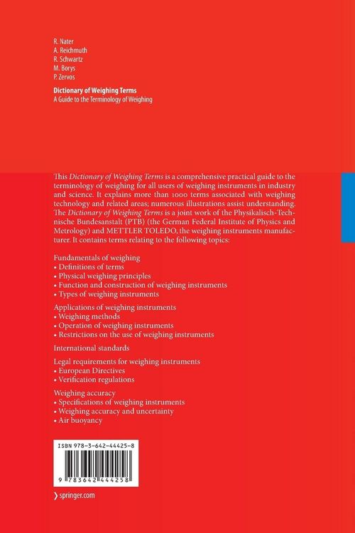 Produktbild: Dictionary of Weighing Terms