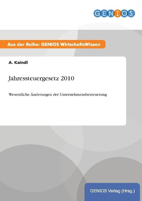 Produktbild: Jahressteuergesetz 2010