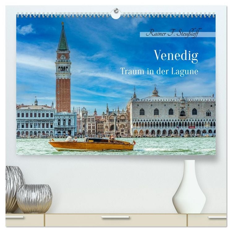 Produktbild: Venedig - Traum in der Lagune (hochwertiger Premium Wandkalender 2026 DIN A2 quer), Kunstdruck in Hochglanz