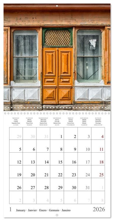 Produktbild: L'&acirc;me des boutiques oubli&eacute;es (Calendrier mural carr&eacute; 2026 30x30 cm) Calendrier double avec une page pour vos prises de notes