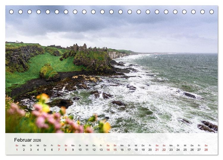 Produktbild: (Nord-)Irland - Das gr&uuml;ne Juwel (Tischkalender 2026 DIN A5 quer), CALVENDO Monatskalender