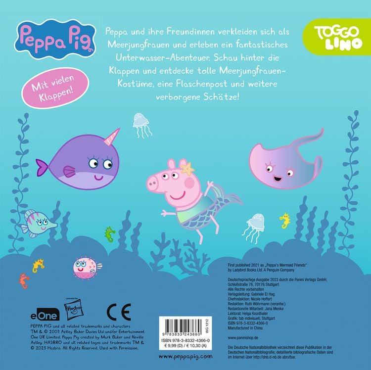Produktbild: Peppa Pig: Peppas Meerjungfrauen-Abenteuer - Mein Unterwasser-Klappenbuch