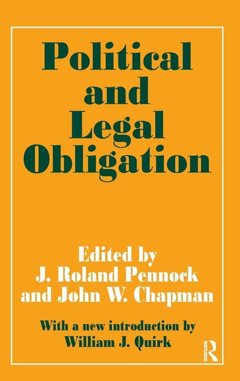 Produktbild: Political and Legal Obligation
