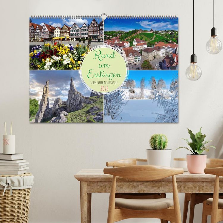 Produktbild: Rund um Esslingen (Wandkalender 2026 DIN A2 quer), CALVENDO Monatskalender