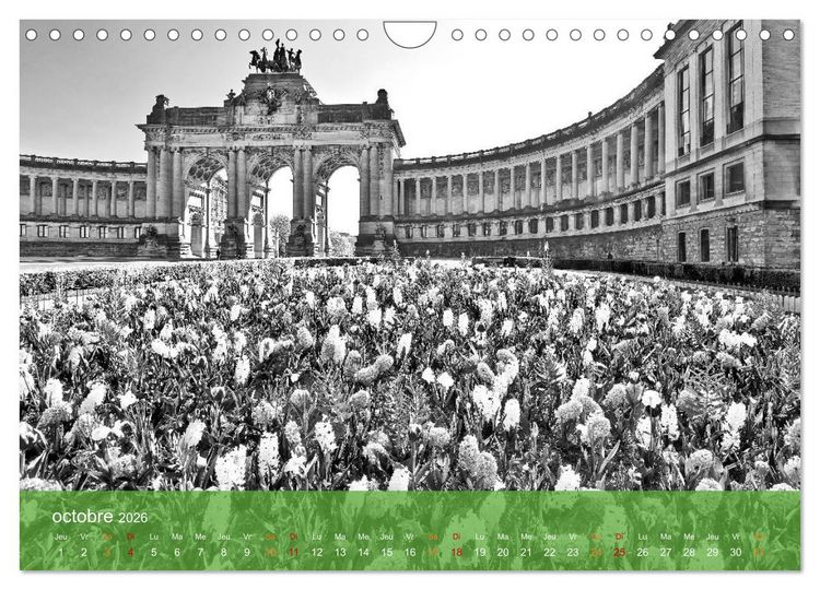Produktbild: Bruxelles en confinement (Calendrier mural 2026 DIN A4 vertical), CALVENDO calendrier mensuel