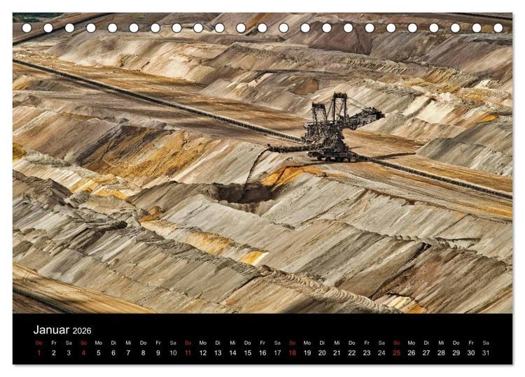 Produktbild: Der Tagebau (Tischkalender 2026 DIN A5 quer), CALVENDO Monatskalender