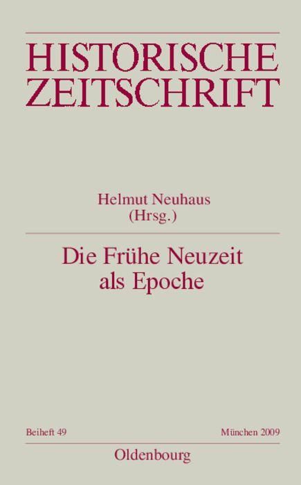 Produktbild: Die Fr&uuml;he Neuzeit als Epoche