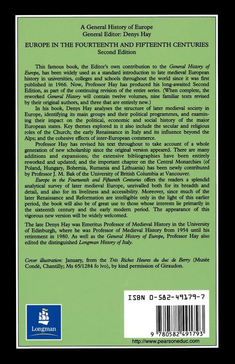Produktbild: Europe in the Fourteenth and Fifteenth Centuries
