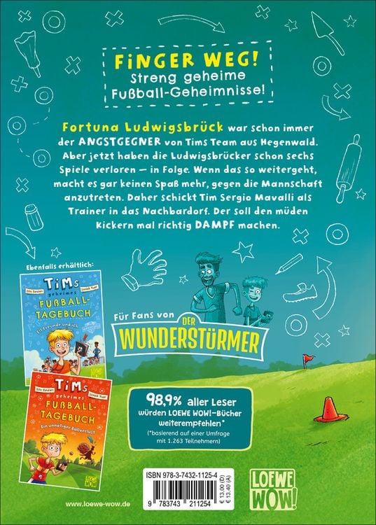 Produktbild: Tims geheimes Fu&szlig;ball-Tagebuch (Band 3) - Angstgegner im Abseits