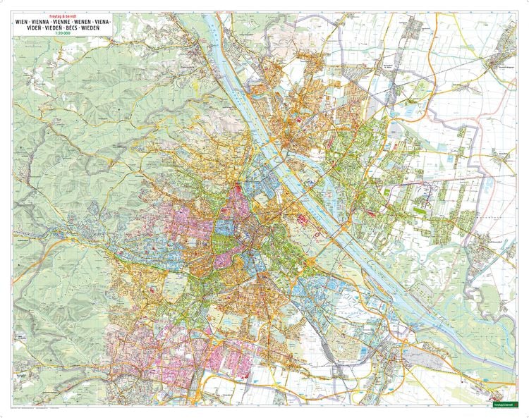 Bild vom Artikel Wien, Stadtplan 1:20.000, Poster, Plano in Rolle, freytag & berndt vom Autor Freytag-Berndt und Artaria KG