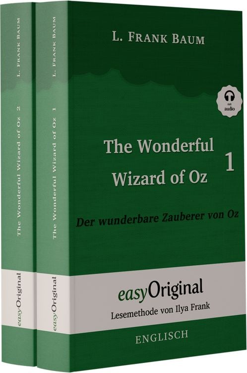 Produktbild: Der Zauberer von Oz Geschenkset - 2 B&uuml;cher (mit Audio-Online) + Eleganz der Natur Schreibset Basics