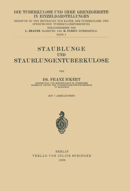 Produktbild: Staublunge und Staublungentuberkulose