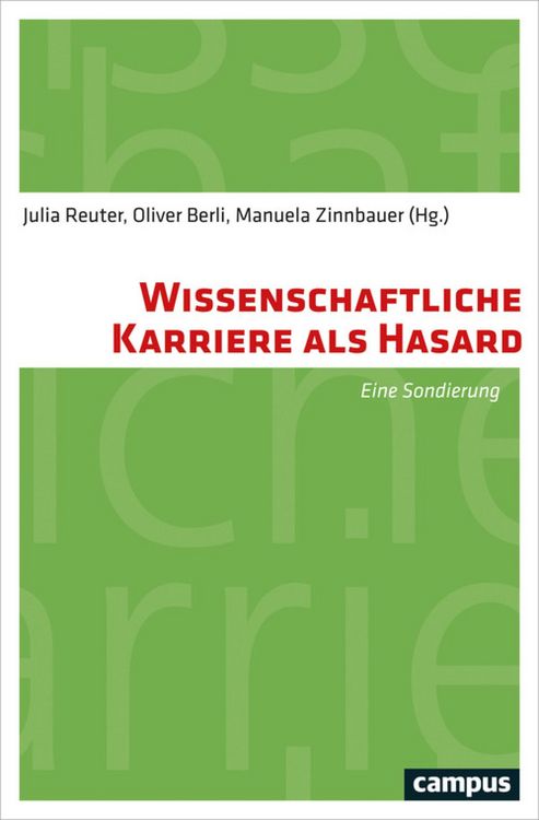Produktbild: Wissenschaftliche Karriere als Hasard