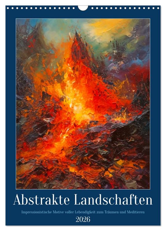 Produktbild: Abstrakte Landschaften (Wandkalender 2026 DIN A3 hoch), CALVENDO Monatskalender
