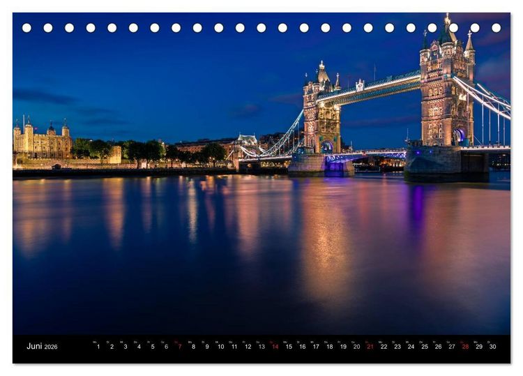 Produktbild: Weltmetropole London (Tischkalender 2026 DIN A5 quer), CALVENDO Monatskalender