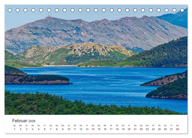 Produktbild: Albanien. Eine Entdeckungsreise. (Tischkalender 2026 DIN A5 quer), CALVENDO Monatskalender