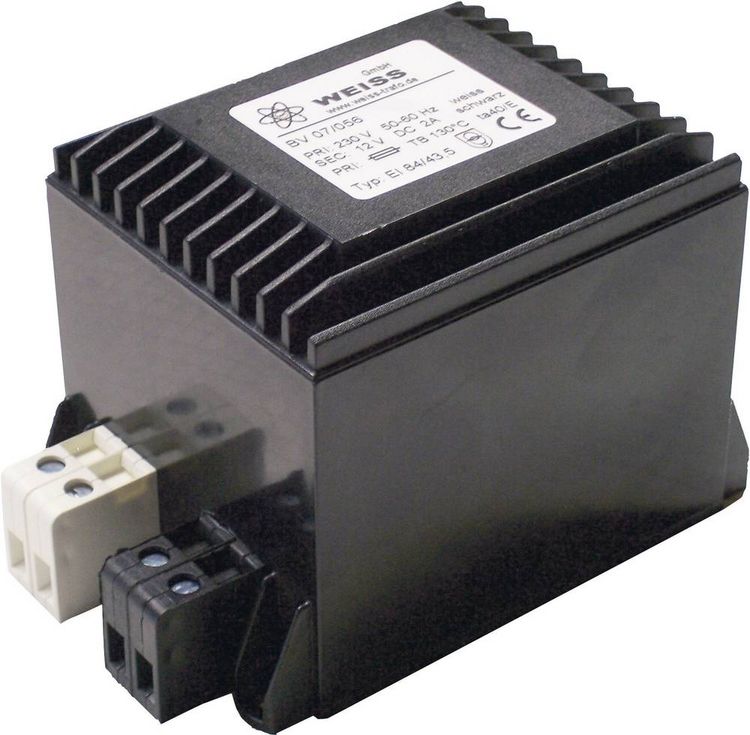 Produktbild: Weiss Elektrotechnik 07/059 Kompaktnetzteil Transformator 1 x 230V 1 x 24 V/DC 24W 1A