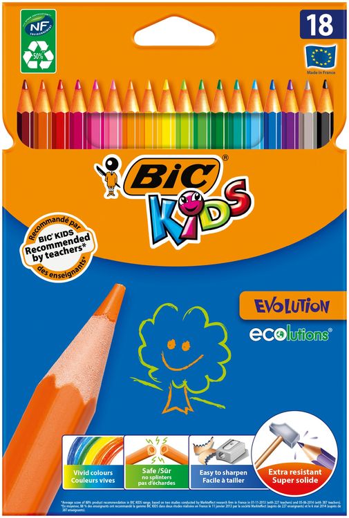 Produktbild: BIC Buntstsifte KIDS Evolution 18er Set