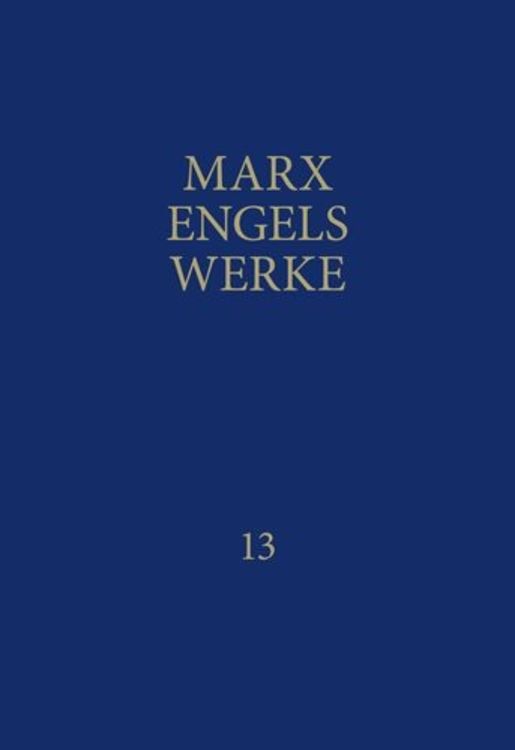 Produktbild: MEW / Marx-Engels-Werke Band 13
